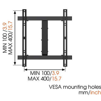 SOPORTE TV VOGEL%%%#39;S WALL 2225 NEGRO 32%%%quot;-55%%%quot; 20 KG