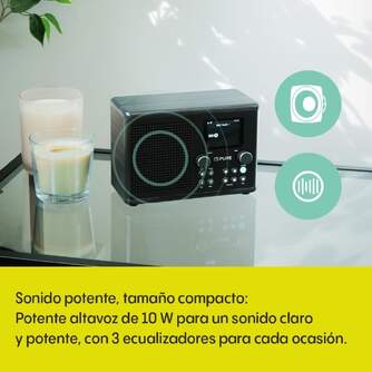 RADIO FM/INTERNET PURE CLASSIC H4I NEGRO CENIZA