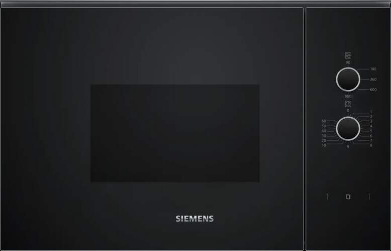 Microondas Integrable Siemens BF520LMA1 - 20 L, 800 W, Negro