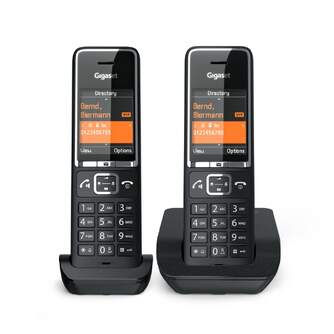 TELEFONO DECT GIGASET COMFORT 550 DUO NEGRO