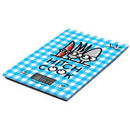 Balanza de Cocina Jata 732K - Modelo Kukusumusu, Hitch Cook, 5 Kg, Táctil, Visor LCD, Azul