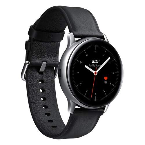 Samsung Galaxy Watch Active 2 40mm Acero Plata Negro - 1.2" SAMOLED, Wi-Fi + BT 5.0, NFC, GPS, IP68