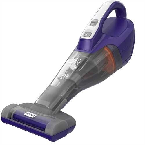 Aspirador Mano Black Decker DVB315JP - 12V, Cepillo Goma Pelo Mascotas