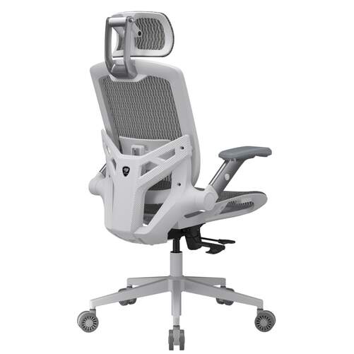 Silla Gaming Cougar Speeder One White - Tejido de malla, reposabrazos 2D, apoyo lumbar