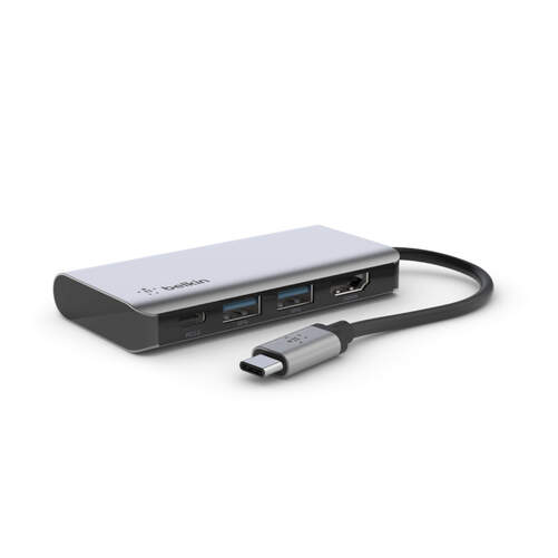 Adaptador Belkin AVC006BTSGY - Múltiple, 4 en 1, USB-C