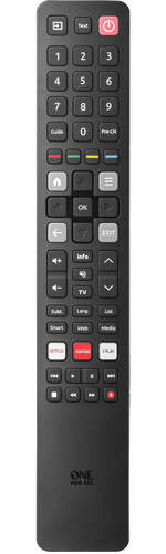 Mando a distancia para TV TCL One for All URC 4922 - 2 pilas AAA, botones personalizables