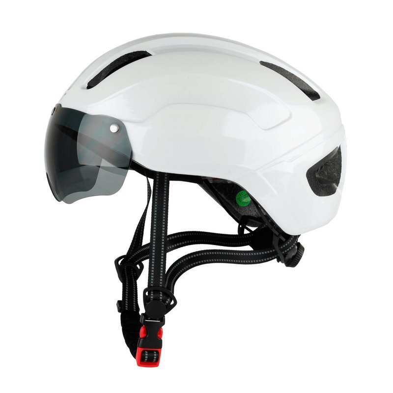 Casco Skate Flash Atomic Blanco - Talla L, Regulable