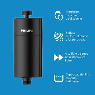 FILTRO PHILIPS AWP1775BK DUCHA NEGRO 50000L