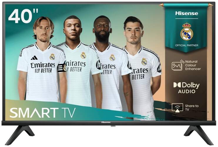 TV 40" Hisense 40A4Q - Full HD, Smart TV VIDAA, Dolby Audio, Modo juego, HDMI