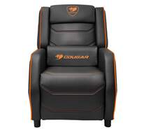Sill&oacute;n Gaming Cougar Ranger S - Negro y Naranja, Almohada lumbar, reposacabezas, 115-157&ordm;