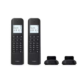 TELEFONO DECT PHILIPS M4702B/12 DUO BLACK