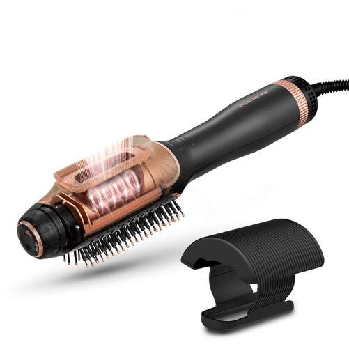 Secador Rowenta CF9840 - 2 en 1, 1200 W, Cepilla y Seca, Iónico, Negro