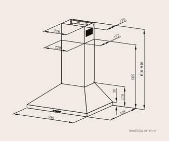 CAMPANA ARTICA APYRAM60BI 60CM B INOX
