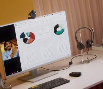 AURICULARES LOGITECH USB HEADSET H390 MICROFONO