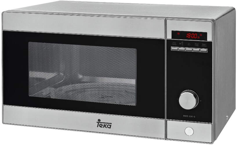 Microondas Teka MWE230G - 23L, Grill, 800W, Display, 8 Programas, Inox & negro