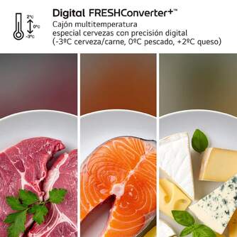 FRICOM. LG GBBW726CMB 203x70 INOX METALFRESH