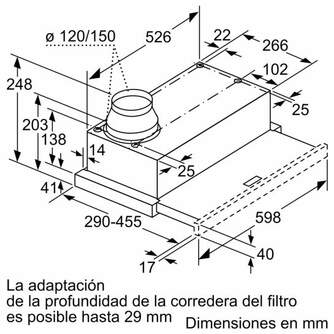 CAMP. BALAY 3BT264MX 60CM 387m3/h INOX