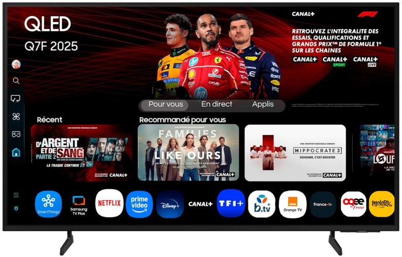 TV 55· Samsung TQ55Q7F - 4K Ultra HD, QLED Q4 AI Processor, Tizen, 120 Hz, 20 W RMS, HDR10+