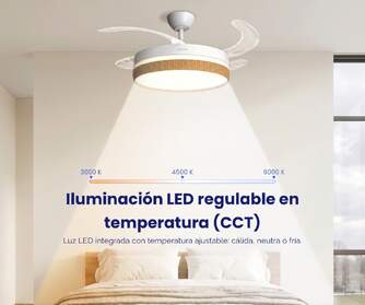 VENTILADOR TECHO RET ARTICA AVTECHR72BM BCO MD 72W