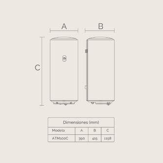 TERMO ARTICA ATM100C 100L CLASE C