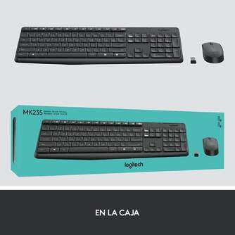 TECLADO RATON LOGITECH MK235 CORDLESS USB