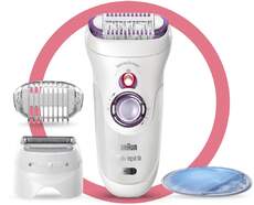 Depiladora Silk-&eacute;pil 9-710 - Seco y mojado, Control Presi&oacute;n, Zonas delicadas