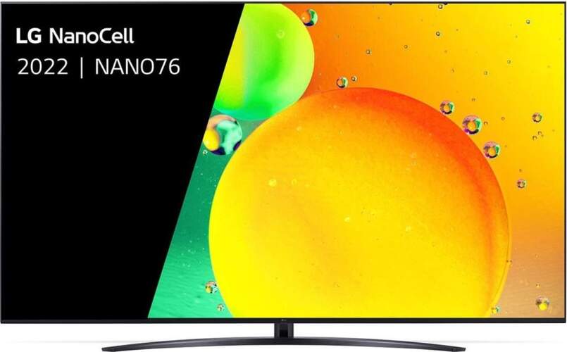 TV 55" Nanocell LG 55NANO766QA - 4K, Smart TV webOS22, ThinQ, A5 Gen 5, Dolby Digital 20W, Gaming