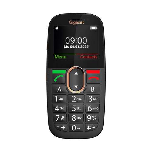 Tel&eacute;fono m&oacute;vil GIGASET GL695 Negro - 4G, pantalla 2,31", bluetooth 5.0, 1400 mAh