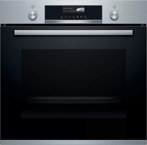 Horno Pirolítico Bosch HBG579BS0 - Clase A, 60cm, 71L, 13 Funciones, 40 Recetas Gourmet, Inox