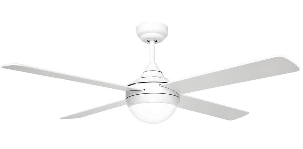 Ventilador de techo Sulion MARA - 28W, 122cm, 4 aspas, 6 velocidades, temporizador, blanco/madera