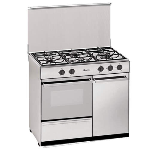 Cocina Meireles G2940 VTEX - 4 zonas, 44 litros, grill a gas, portabombona, Gas butano