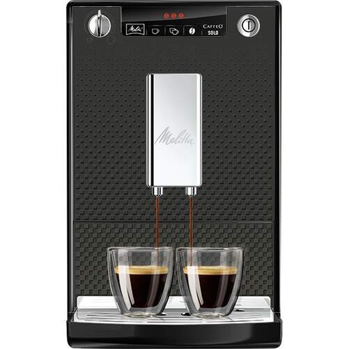 Cafetera Automática Melitta Caffeo Solo DeLuxe E950-333 - 3 Intensidades, 1.2L, Limpieza Aut.