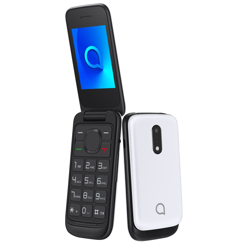 Tapa Alcatel 2053d blanco 24 pulgadas radio 2.4 bluetooth libre dual sim 2g ram 4 mb vga 1.3 mp espt w telefono movil qvga bt 610 24“ 2053 61 89