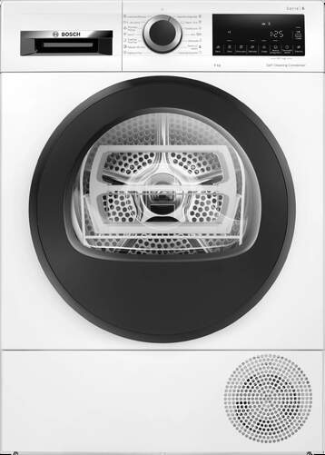 Secadora Bosch WQG245D0ES - 9 kg, Bomba de Calor, Display, Clase A+++, Blanco