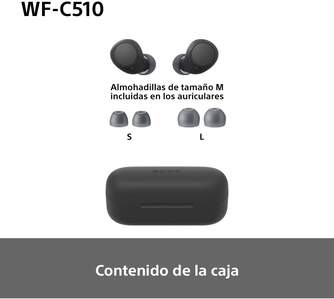 AURICULARES SONY WFC510B TRUE WIRELESS NEGRO