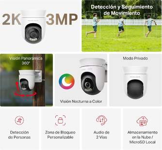 CAMARA INTELIGENTE MERCUSYS MC510 2K MOTOR EXTERIO