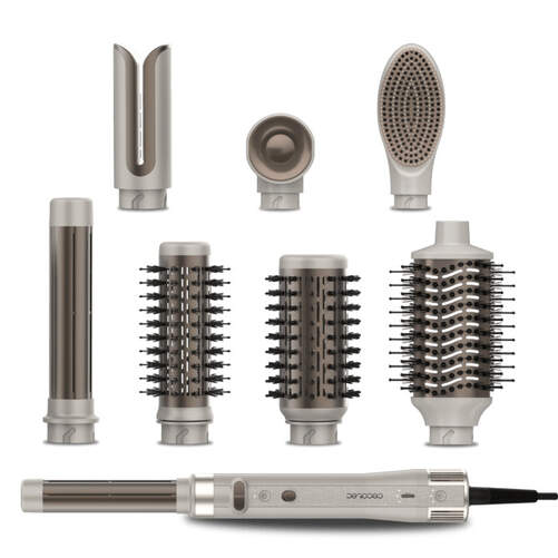 Cepillo Moldeador CeramicCare 8 en 1 AirGlisse Cecotec 112528 - 1500 W,110000 rpm, Cer&aacute;mico, I&oacute;nico