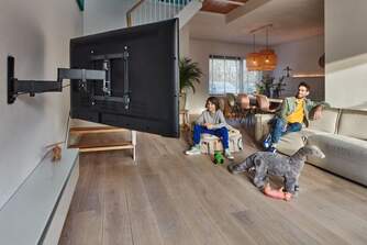 SOPORTE TV VOGELS TVM 3643 FULL MOTION LARGE NEGRO