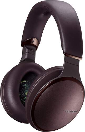 Auriculares Panasonic RP-HD610NE-T Marrón - Batería 24h, Asist. Google, Cancelación Ruido