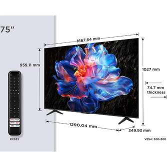 TV TCL 75%%%quot; 75P6K UHD GOOGLETV HDR10 DOLBY AUDIO