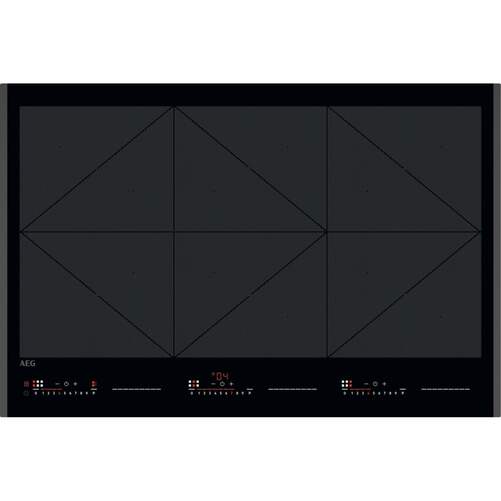 Placa Inducción AEG TR84IT00FB - 80 cm, TotalFlex, 7350 W, 6 Potencias, Negro