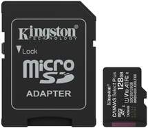 Tarjeta Micro SD Kingston Canvas 128 GB - Incluye adaptador SD a MicroSD
