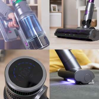 ASPI. ESCOBA UFESA U7 UV LIGHT FLEX MINI TURBO UV
