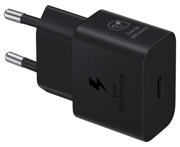 Cargador Samsung EP-T2510NBEGEU Negro - 1 Entrada USB-C, 25W Carga R&aacute;pida