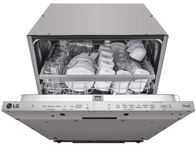 Lavavajillas Integrable LG DB242TX - Clase D, 14 Servicios, Inverter QuadWash, 9 Programas, WiFi