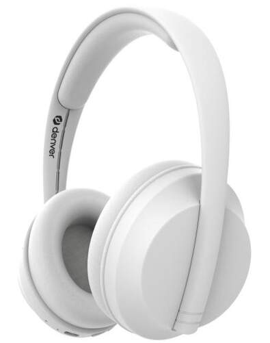Auriculares Denver BTH-235B Blanco - Bluetooth 5.3, Diadema, 200 mAh, 12 horas de autonomía