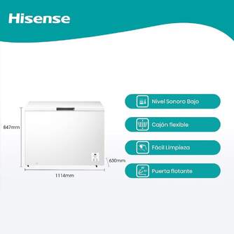CONG.HOR HISENSE FT386D4AWLYE 85x112x63 297L BCO