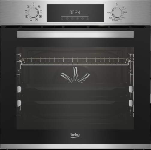 Horno Beko BBIM12301X - Guía Telescópica, 72 L, Clase A, Inox, Negro