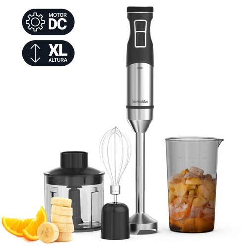 Batidora Universal Blue Twisty Total 7230XL - 2300 W, DC, C/A, 9 Velocidades, Negro, Inox