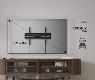 SOPORTE TV FIJO GENIUM GSPF86 75KG 37-86